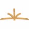 Ekena Millwork Davenport Rough Sawn Timber Gable Bracket, Western Red Cedar, 72"W x 42"H x 2"D x 4"F, 14/12 Pitch GBW072X42X0204DAV00RWR - alternate 4